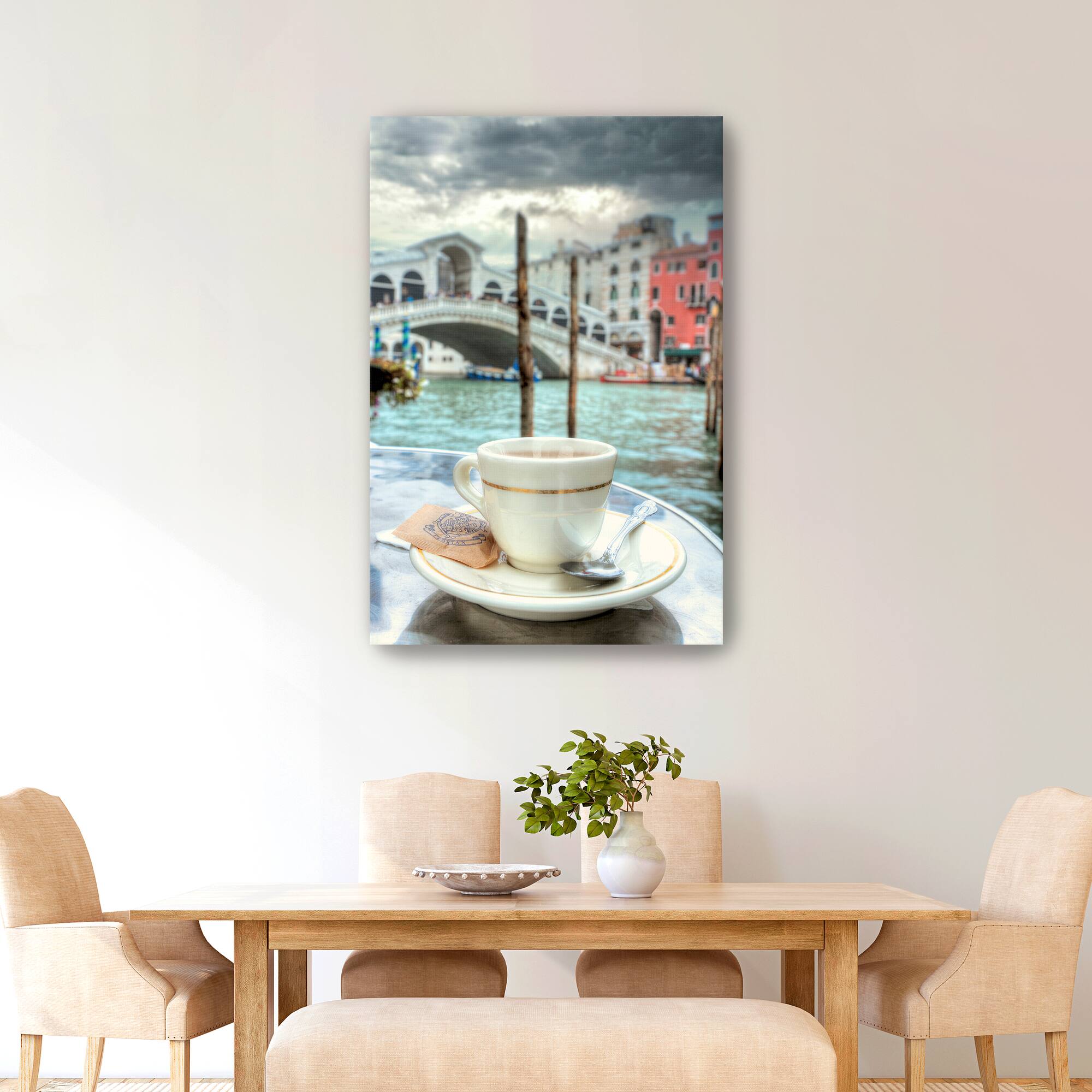 Lumaprints Caffe Rialto Bridge No.1 Canvas Wall Art